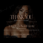 Beauty business packaging insert thank you card template