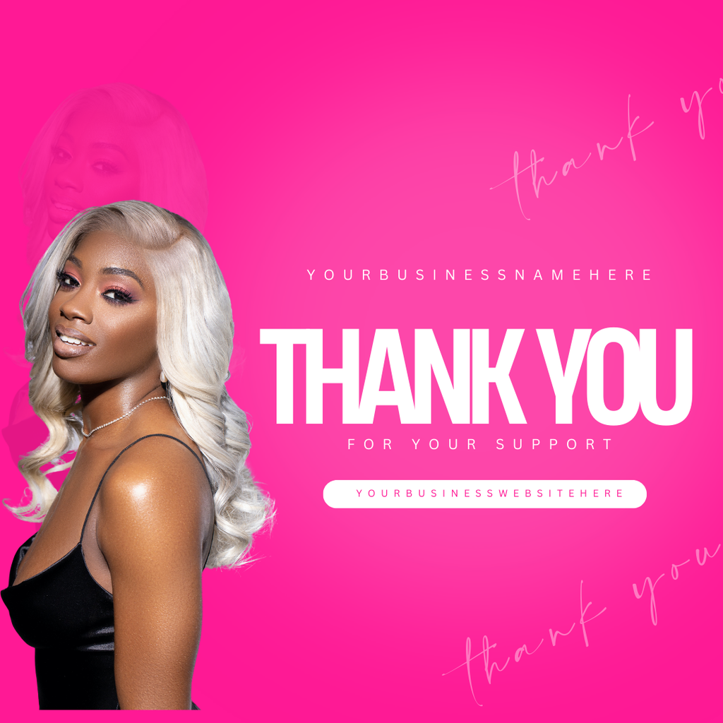 Double sided Instagram marketing card for beauty business