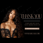 Thank you discount card Canva template for beauty businesses